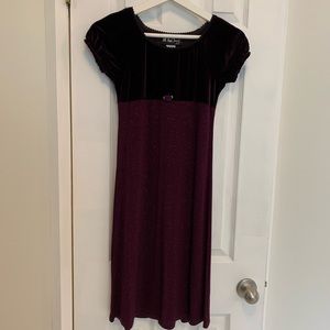 ☀️All That Jazz Deep Purple Short Sleeve Dress☀️